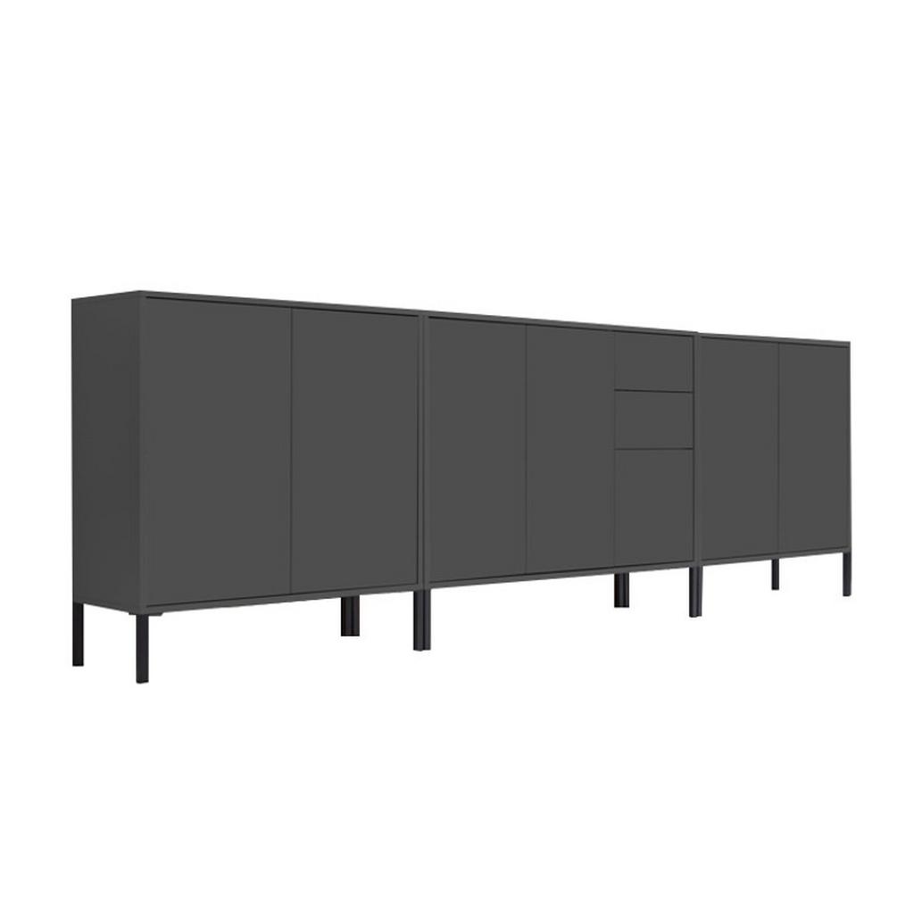 Sideboard Mailand Anthrazit B: 263,5cm