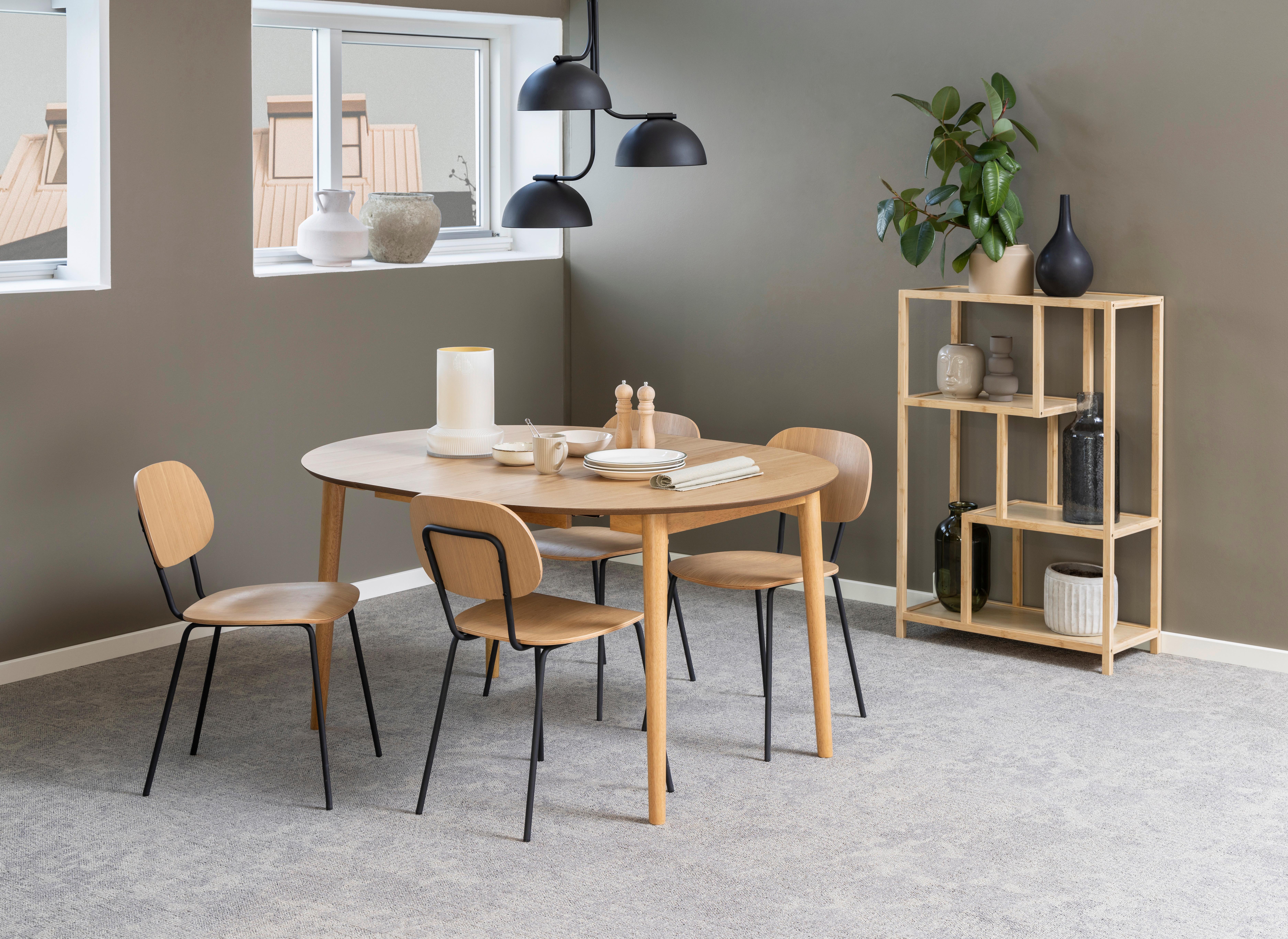 Esstisch Ausziehbar Rund Montreux 115x75cm Naturfarben - Naturfarben, MODERN, Holz/Holzwerkstoff (115/115/75cm) - MID.YOU