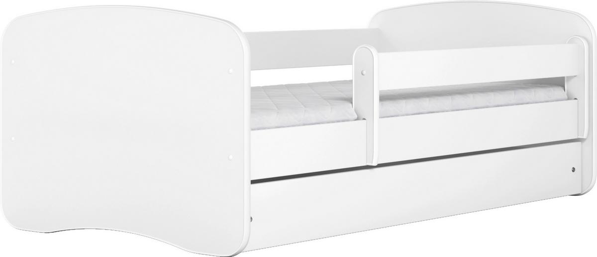 Kinder-/Juniorbett Babydreams inkl. Matratze 80x160 - Birkefarben/Weiß, MODERN, Holz/Holzwerkstoff (80/160cm) - MID.YOU
