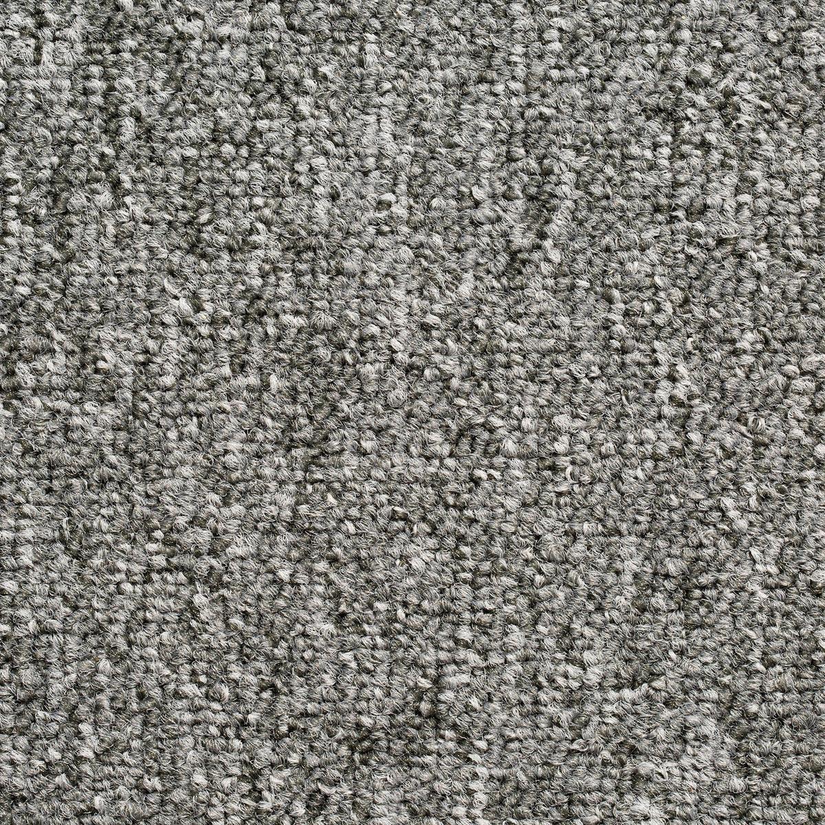 Teppichfliese Grau Mustang 50x50 cm Florhöhe 3 mm - Grau, Basics, Textil (50/50cm)