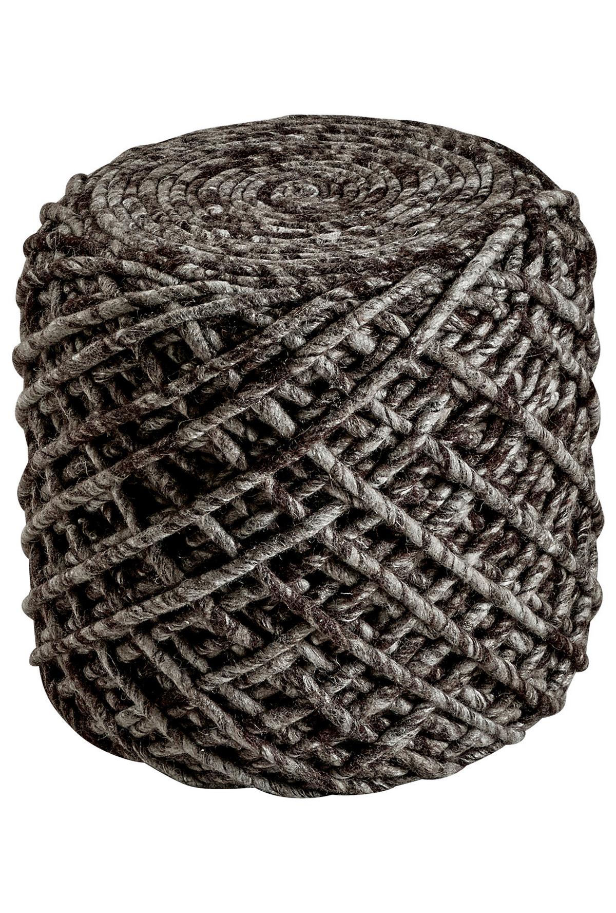 Pouf Pouf Royal - Cappuccino, Trend, Textil (40/40cm) - Obsession
