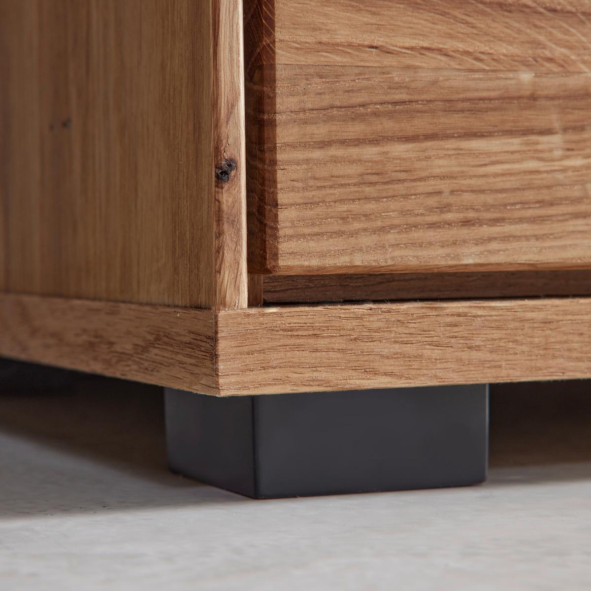 Skříň na odev LOLA dub masiv - divoký dub/černá, Lifestyle, kov/dřevo (70/196/40cm) - ecoTree