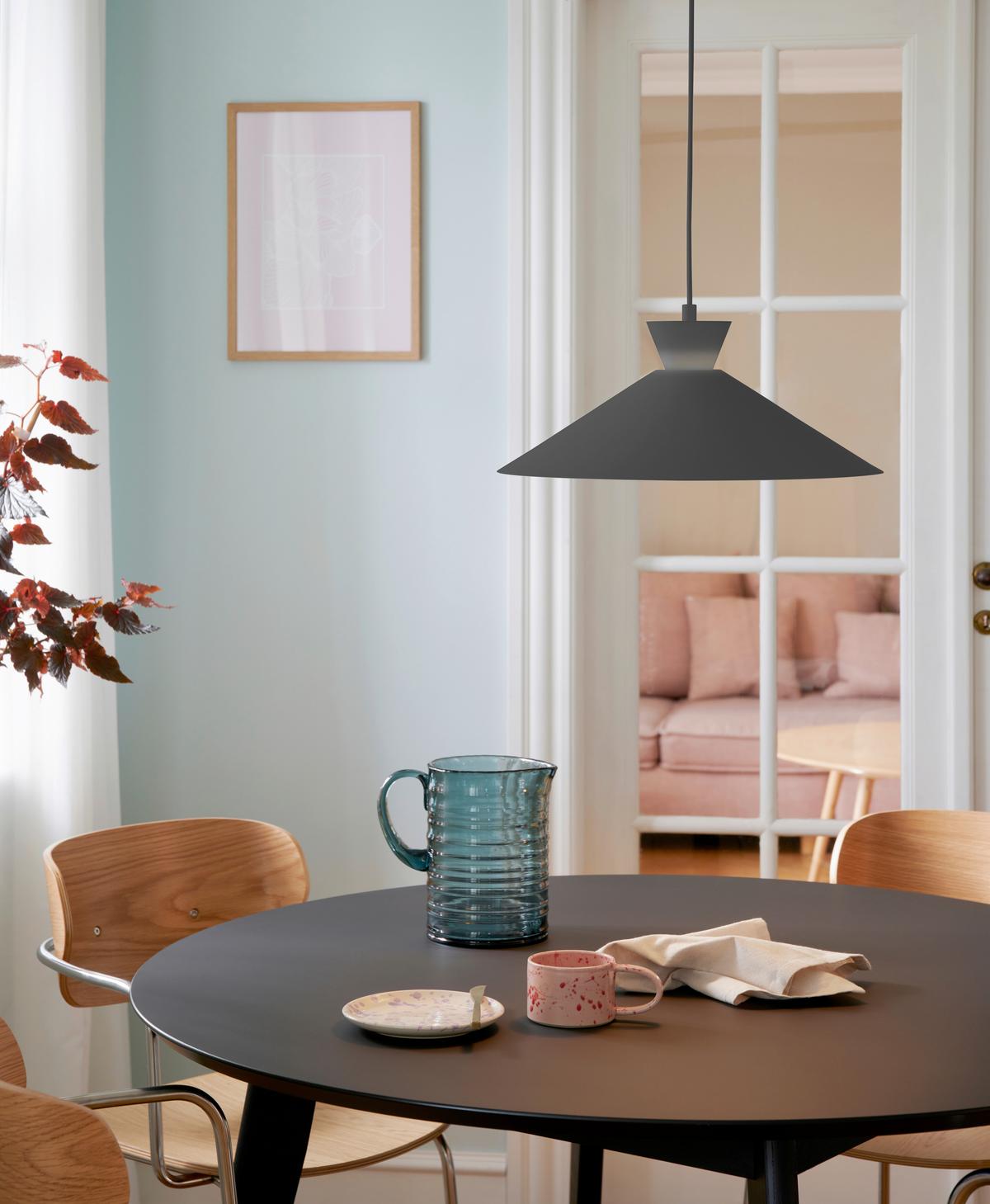 Hängeleuchte Dial Schwarz D: 45 cm - Schwarz, Design, Metall (45/17,5cm) - Nordlux