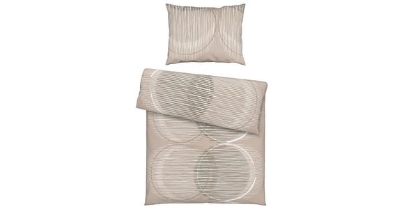 Bettwäsche Jenny - Taupe, MODERN, Textil - Luca Bessoni