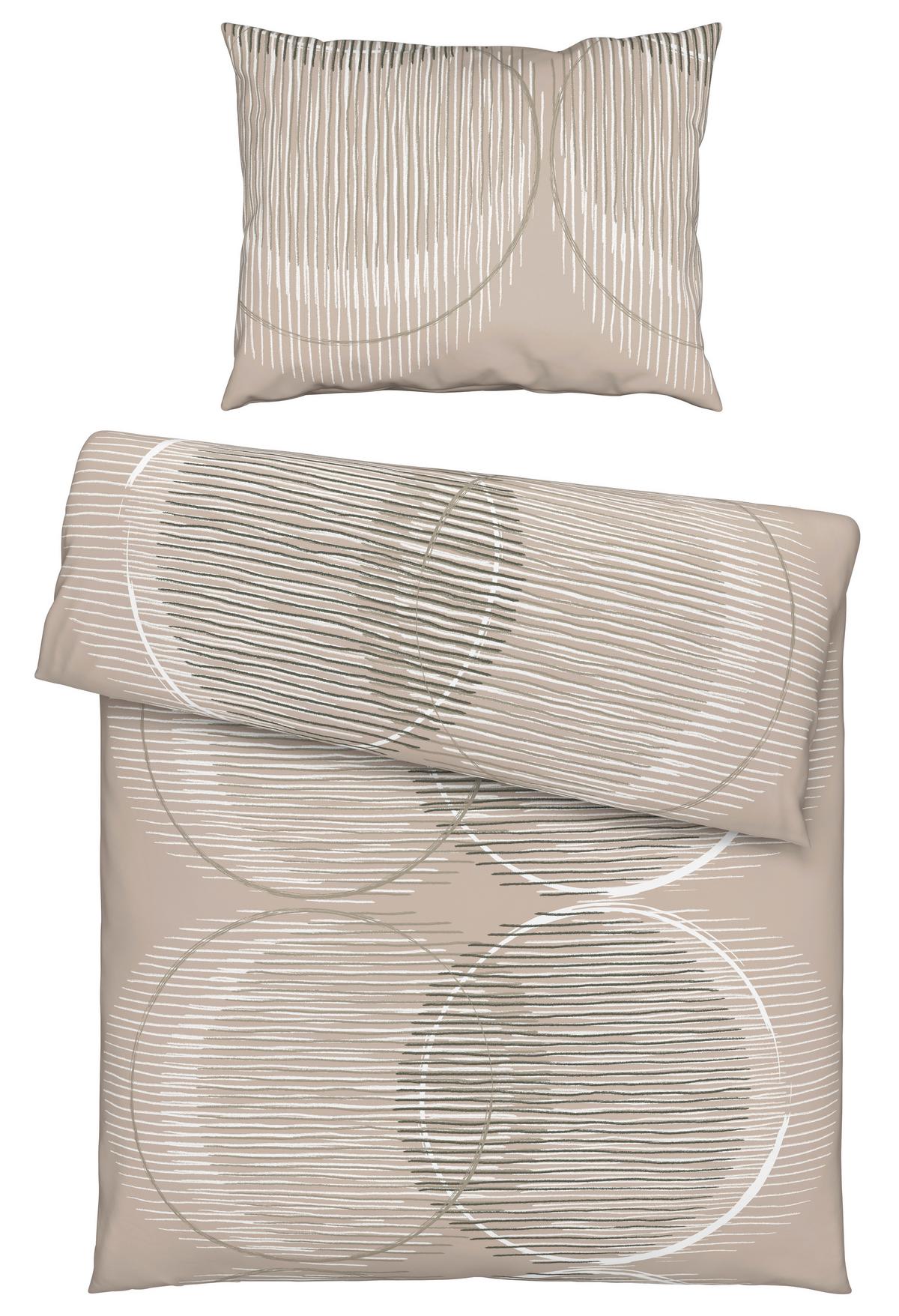 Ágyneműhuzat-garnitúra Jenny - taupe, Modern, textil - Luca Bessoni