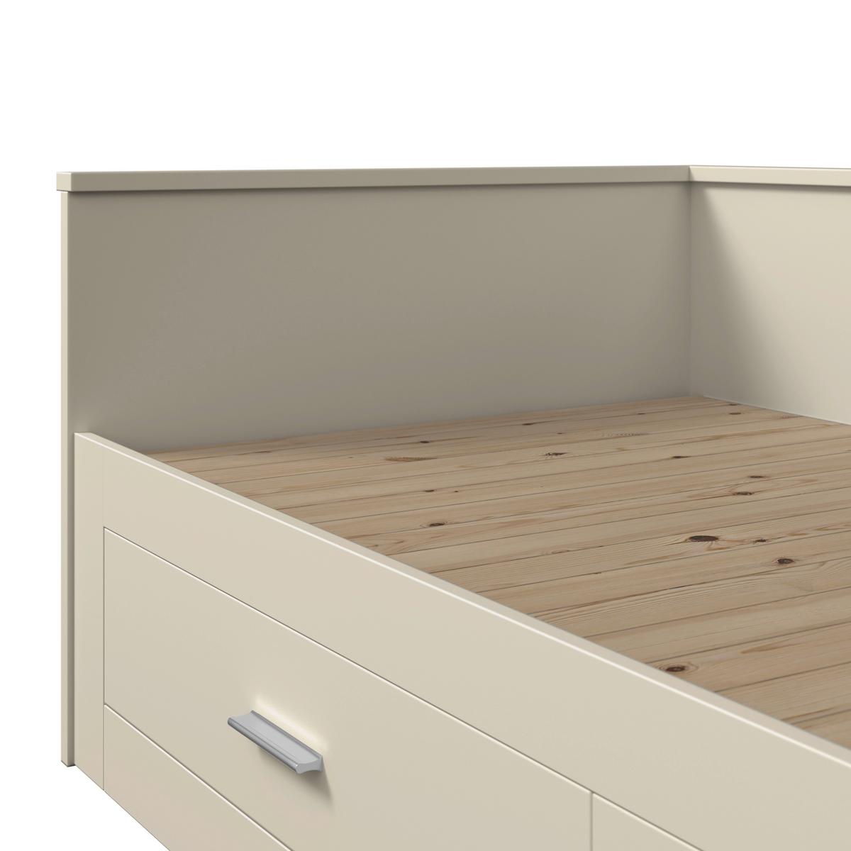 Posteľ s výsu.lôžkom HONEY NEW dekor kašmír lakovaný - kašmírová, Romantik / Landhaus, drevo/kompozitné drevo (90-180/200cm) - Mömax