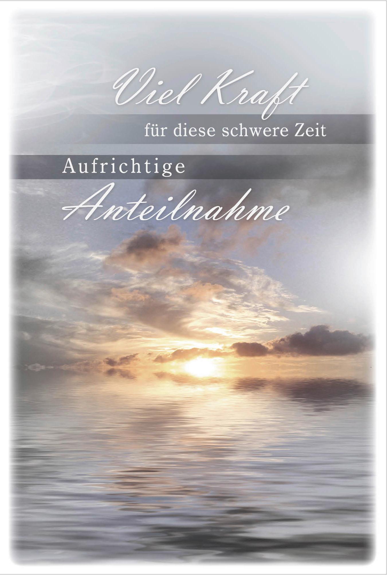 Billett Trauer Himmel - Multicolor, Basics, Papier/Kunststoff (12/18/2cm)