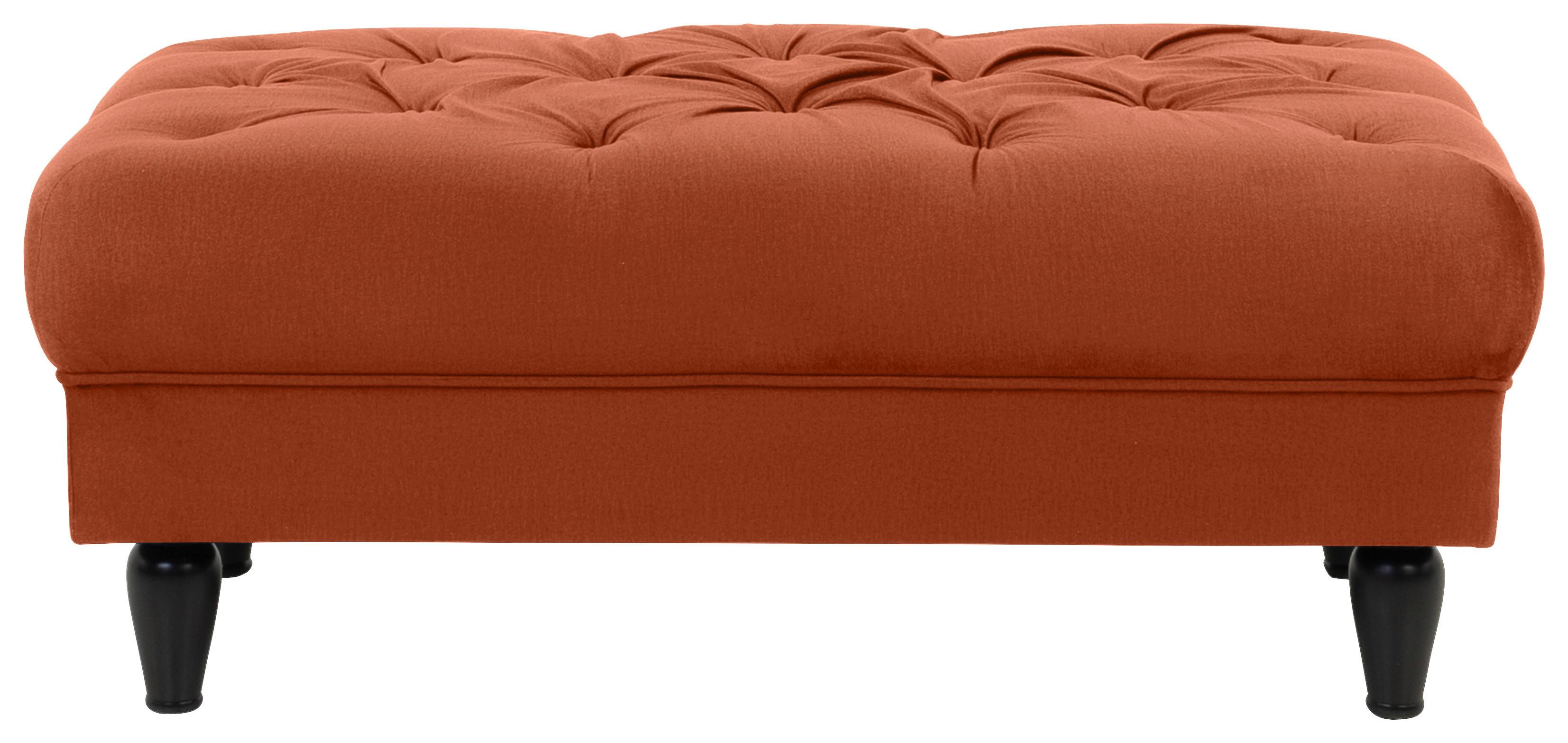 Hocker Cupido - Rostfarben/Schwarz, Design, Textil (110/44/56cm) - MID.YOU