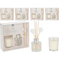 Vôňa do bytu sada STAR DIFUSER - perleťová, Basics, sklo (16./5.5/15cm)