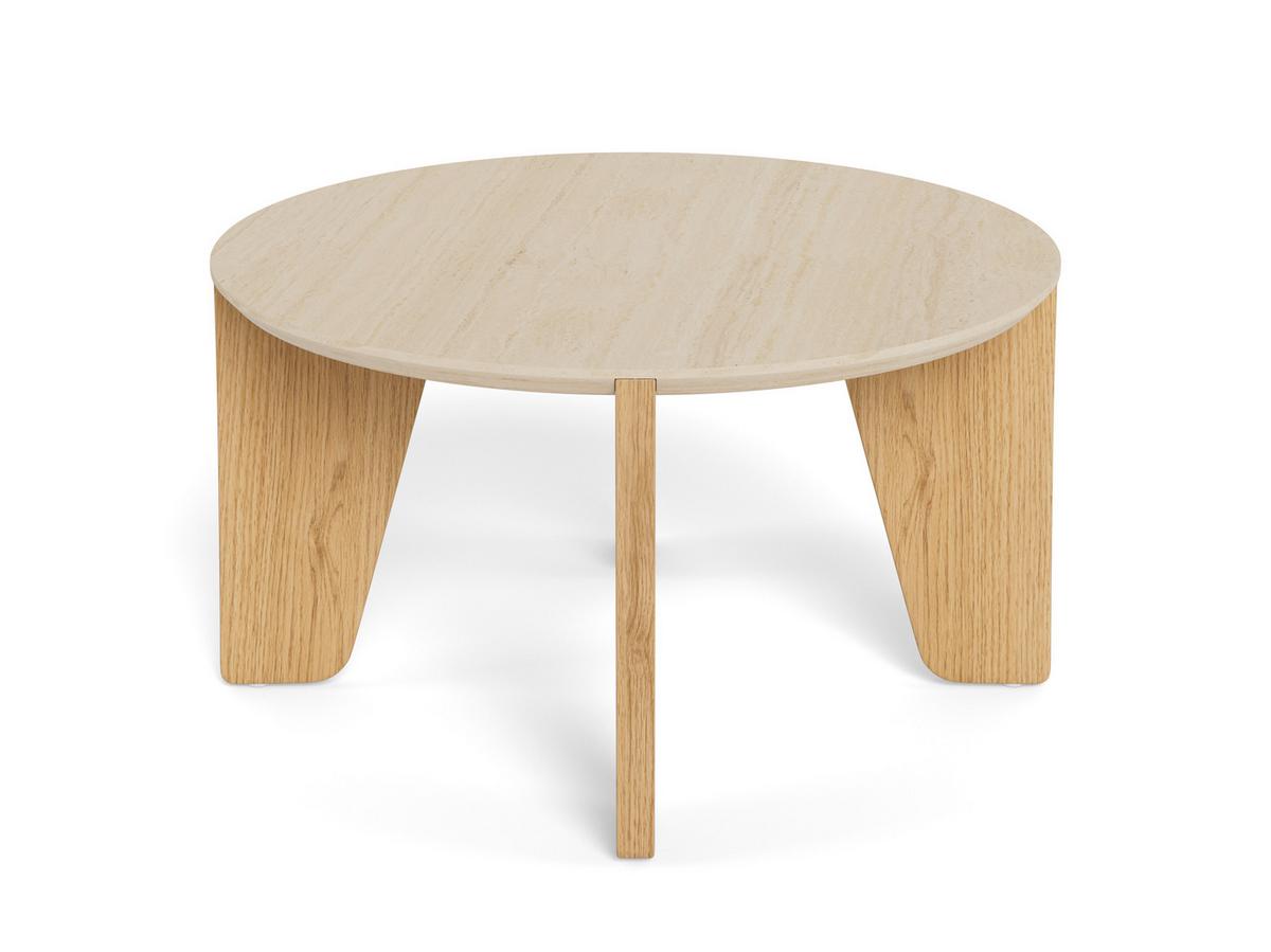 Couchtisch Dockland Beige/Wildeiche L: 80cm - Wildeiche/Beige, Design, Holzwerkstoff (80/80/45cm) - MID.YOU
