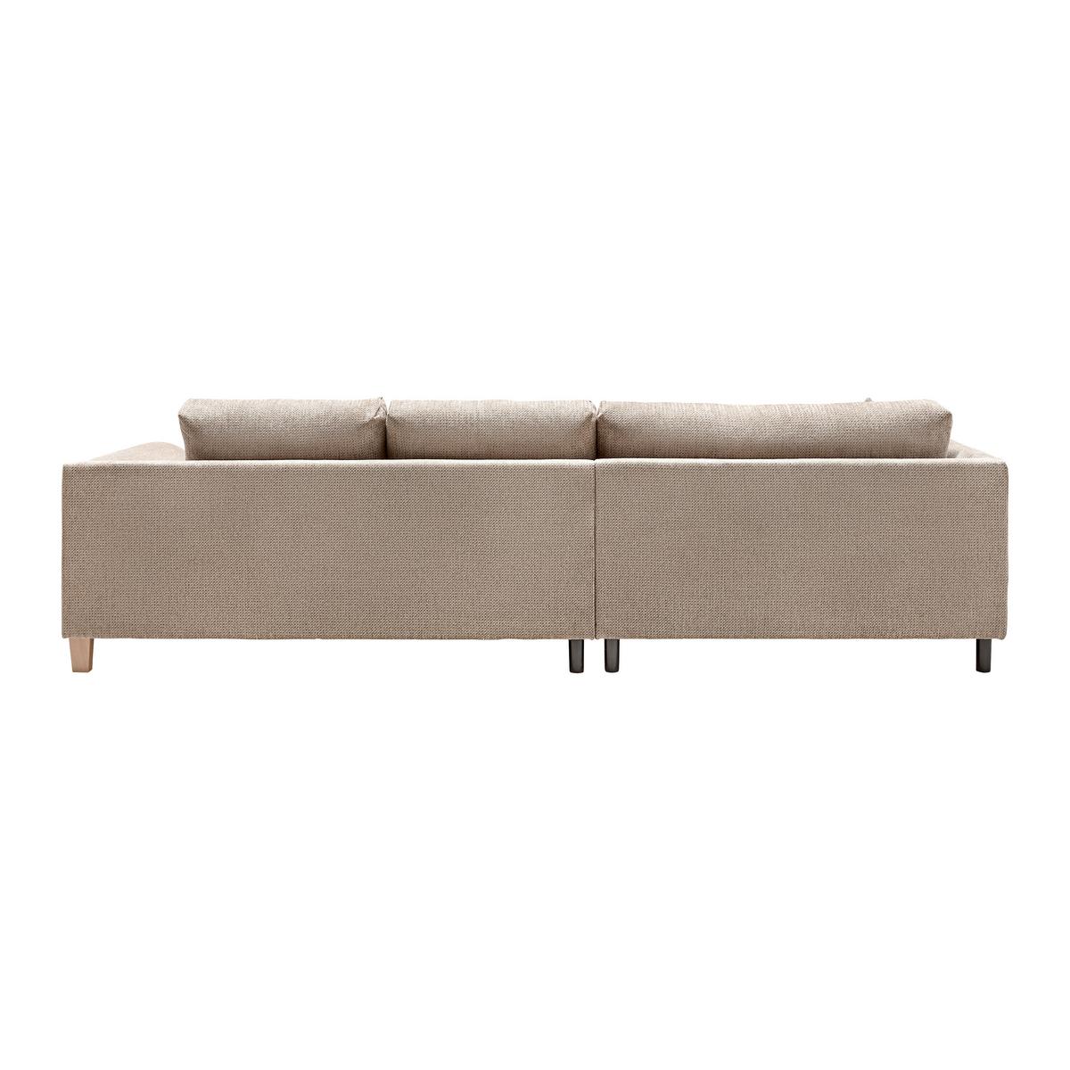 Rohová sedačka PALERMO, levá, béžová žinylka - barvy buku/béžová, Moderní, dřevo/textil (203/69-94/306cm) - Mömax