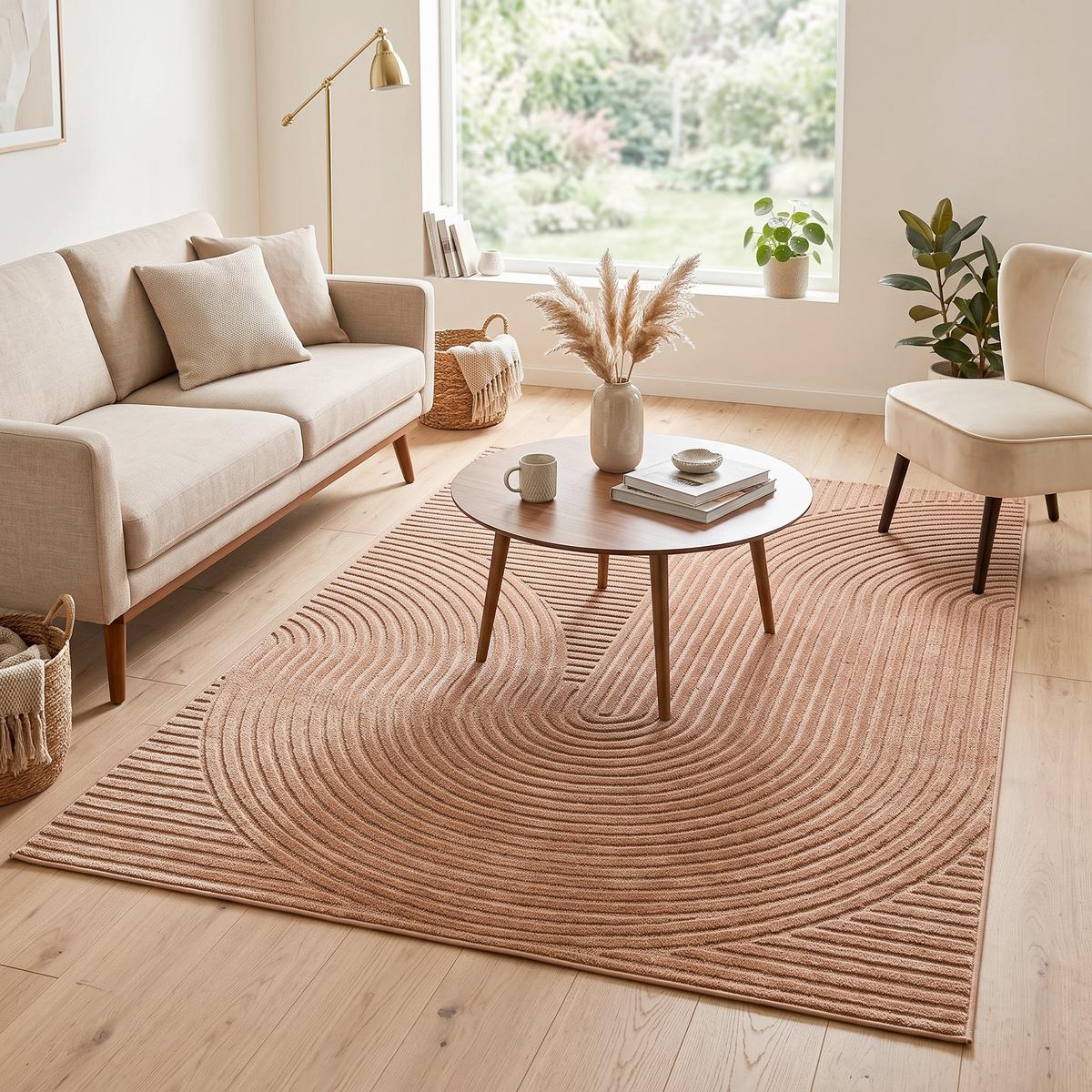 Webteppich Elio 3 Creme ca. 160x230cm - terracotta, Konvenční, textil (160/230cm) - Mömax
