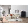Ecksofa Pearl - Beige/Schwarz, Design, Textil (196/303cm) - Livetastic