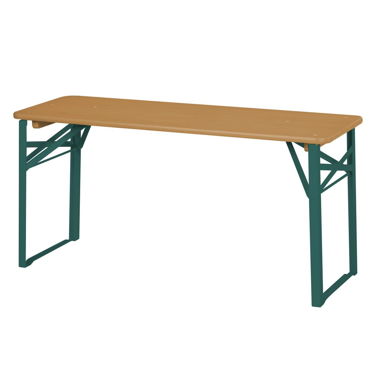 Kindersitzgruppe 3-Teilig natur/Grün - Naturfarben/Grün, Basics, Holz/Metall (109/52/40cm)