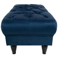 Hocker Cupido - Schwarz/Dunkelblau, Design, Textil (110/44/56cm) - MID.YOU