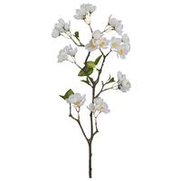 Umelá rastlina kvet jablone APFELBLÜTENZWEIG I -PAZ- - biela/zelená, Basics, kov/textil (83cm) - Mömax