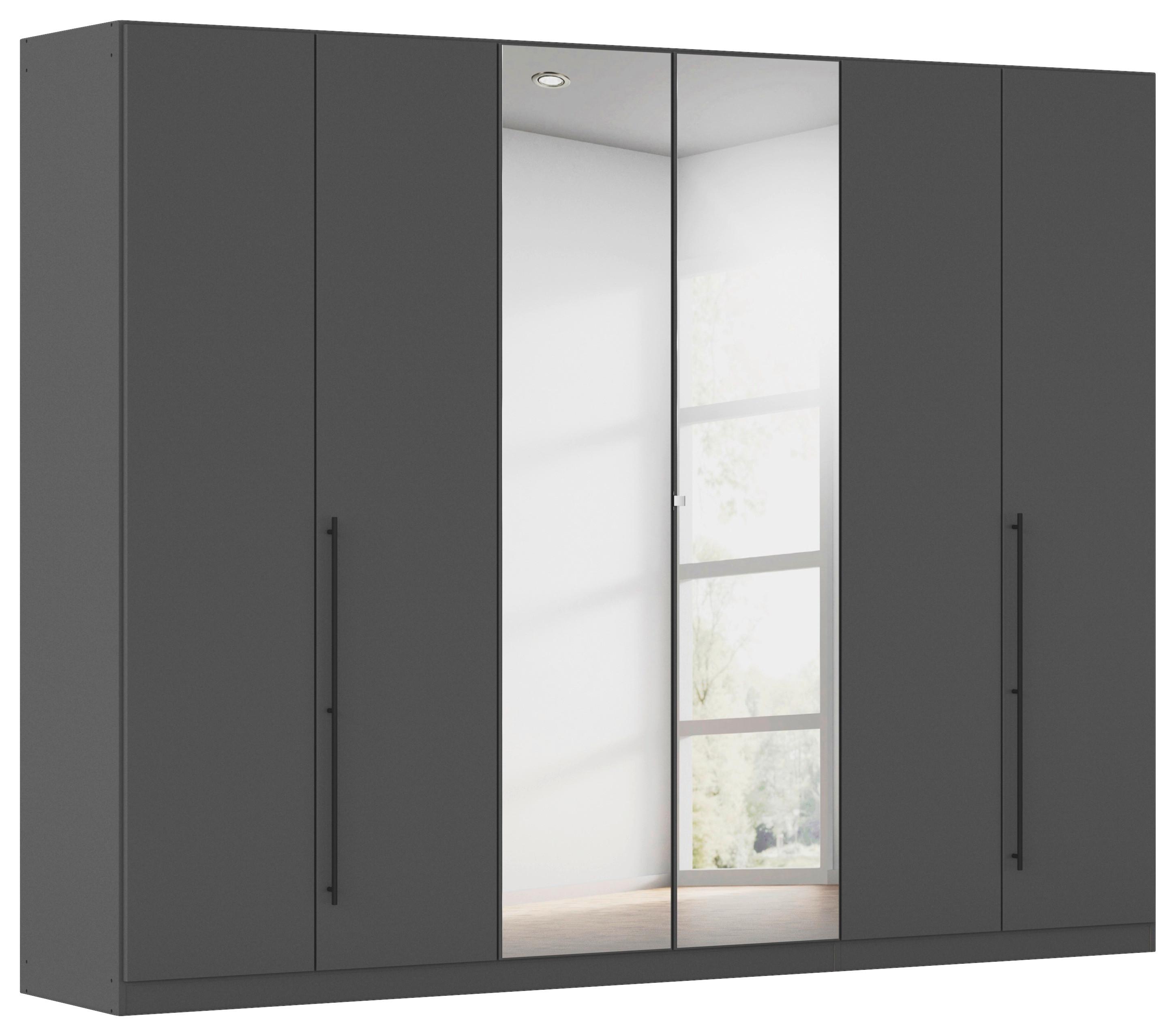 Kleiderschrank Safari mit Spg. Grau B: 271cm - Grau, KONVENTIONELL, Holzwerkstoff (271/210/54cm)