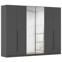 Kleiderschrank Safari mit Spg. Grau B: 271cm - Grau, KONVENTIONELL, Holzwerkstoff (271/210/54cm)