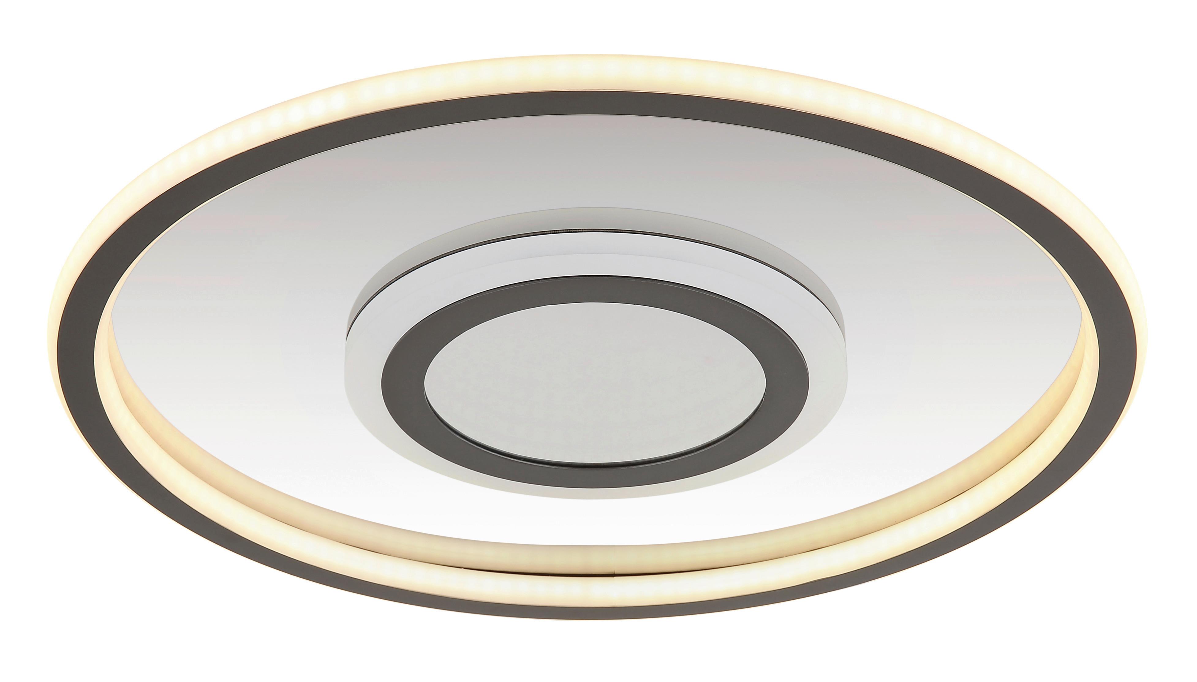 Led-deckenleuchte 48556-40 - Weiß/Grau, KONVENTIONELL, Kunststoff/Metall (43,2/5cm) - Globo