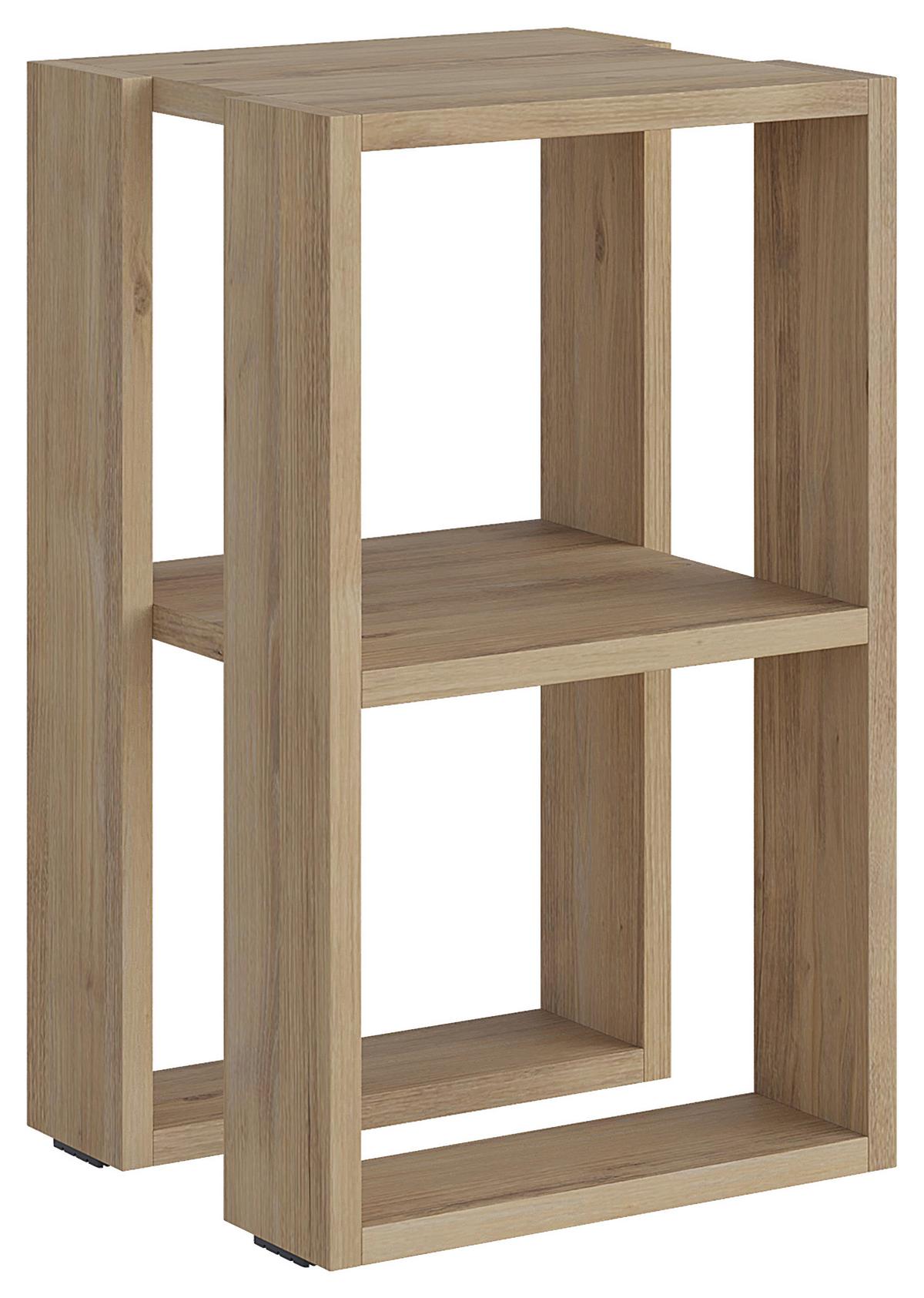 Nachttisch Lonie - Eichefarben, Design, Holzwerkstoff (34/55/30cm) - Livetastic