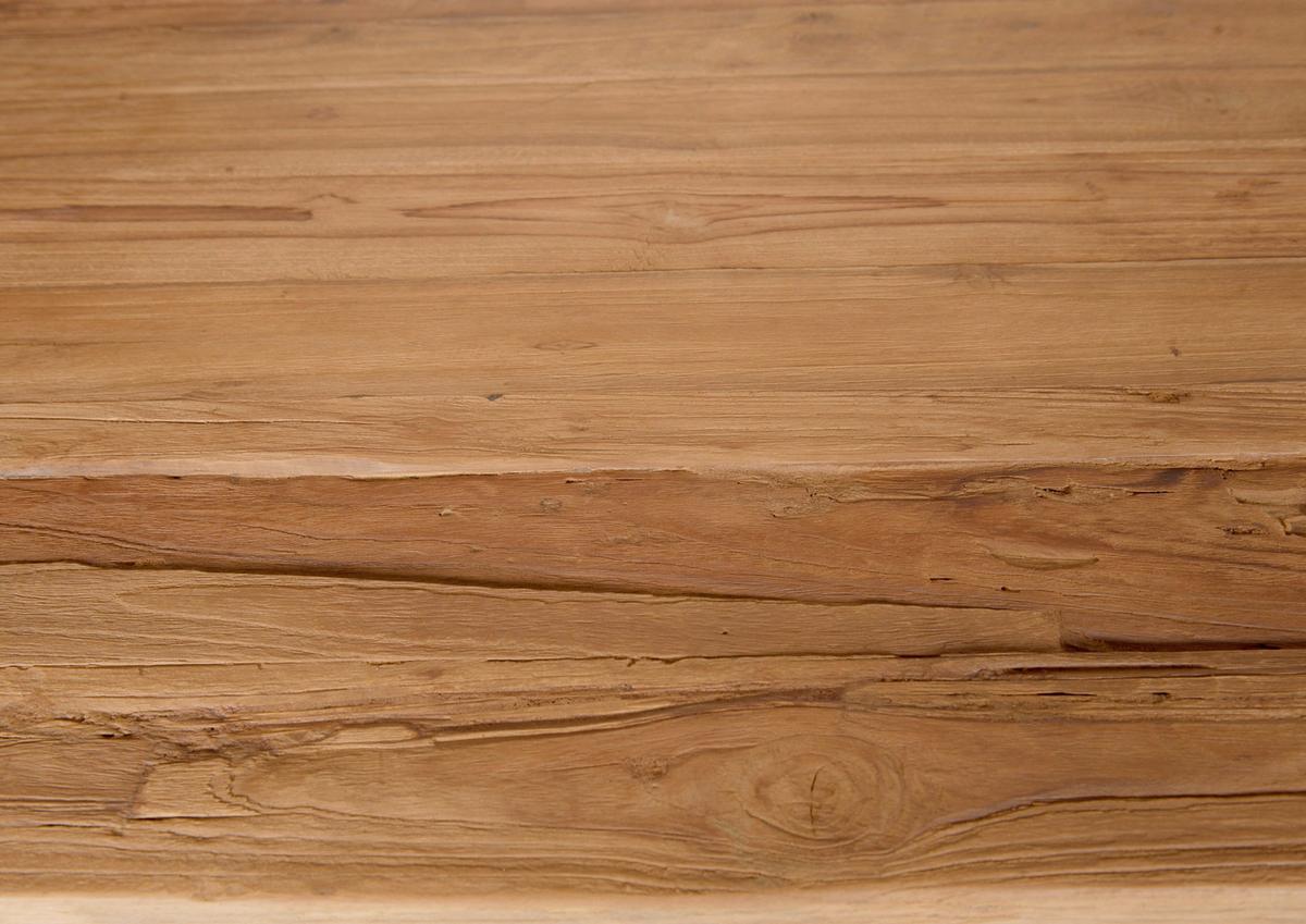 Esstisch Naturfarben /Silberfarben L: 180cm - Silberfarben/Naturfarben, MODERN, Holz/Metall (180/100/76cm) - MID.YOU