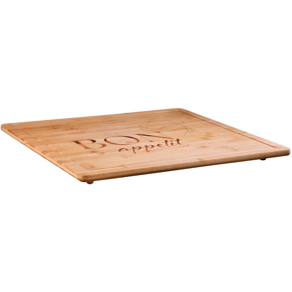Herdabdeckplatte Bambus, BxHxT: 56x4x50 cm - Braun, Basics, Holz (56/4/50cm) - Kesper