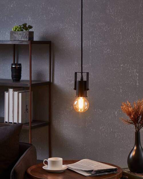 Hängeleuchte 31073*calari - Schwarz, Design, Metall (9,5/6,5/150cm) - Eglo