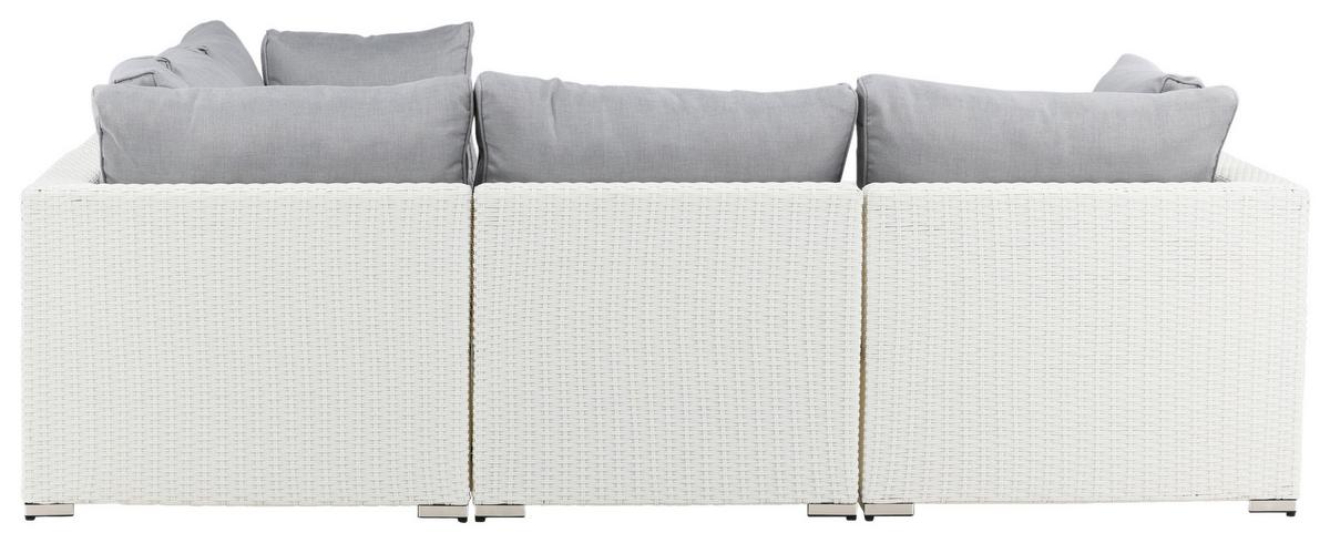 Loungegarnitur Amazon - Hellgrau, KONVENTIONELL, Kunststoff (87/249cm) - Gardenson