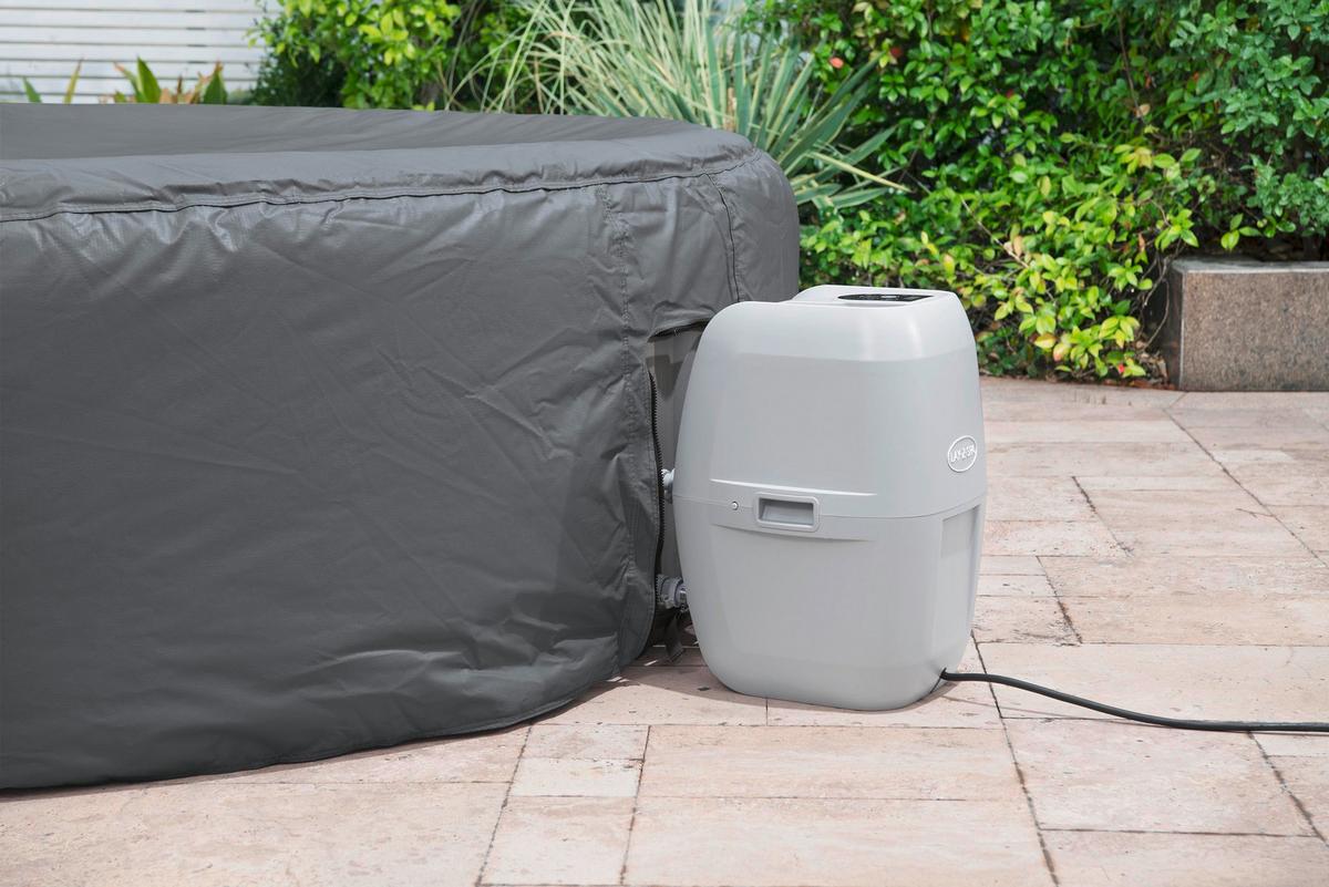 Whirlpoolabdeckung Leonie - Dunkelgrau, KONVENTIONELL, Kunststoff (236/71cm) - Bestway