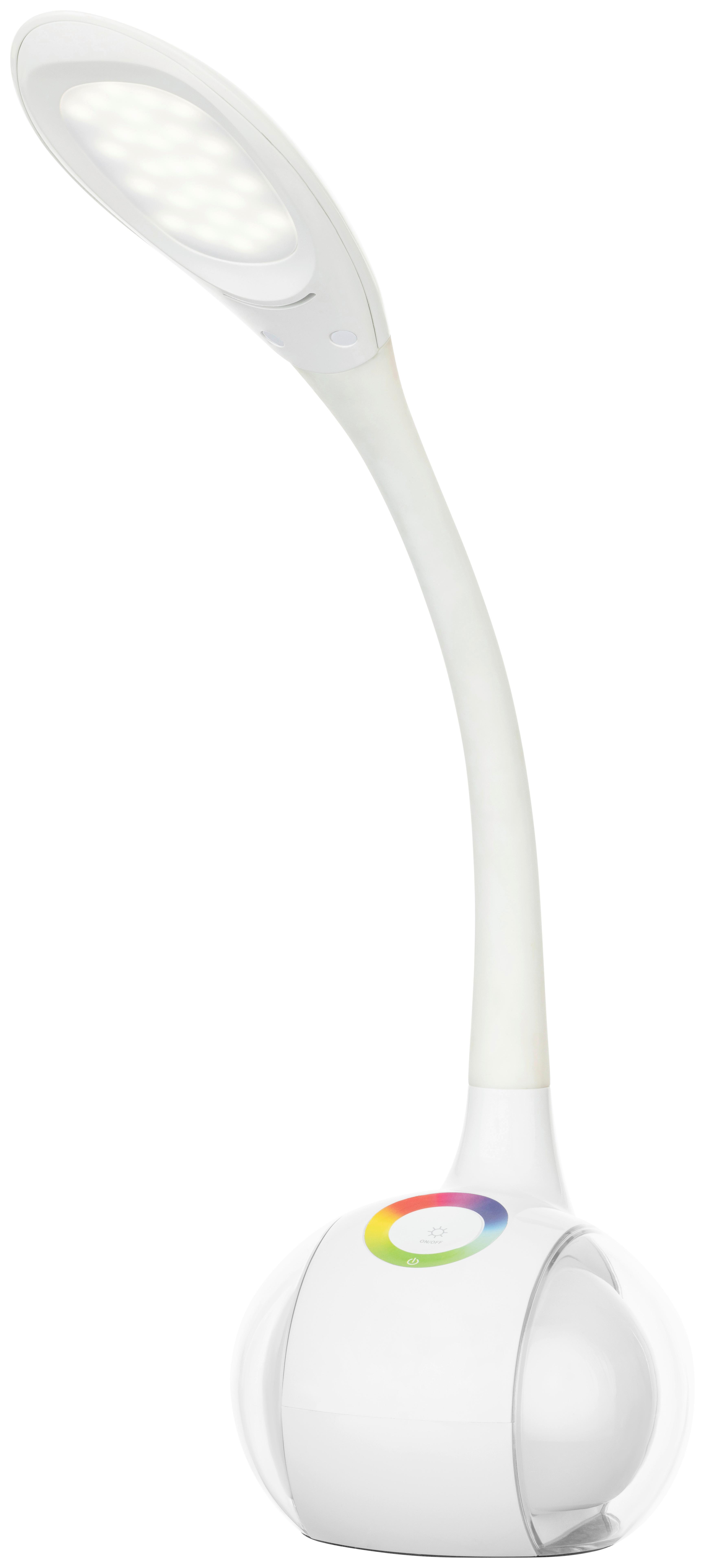 LAMPA NA PSACÍ STŮL NIHAT - bílá, Moderní, kov/plast (12,5/12,5/34cm) - Mömax