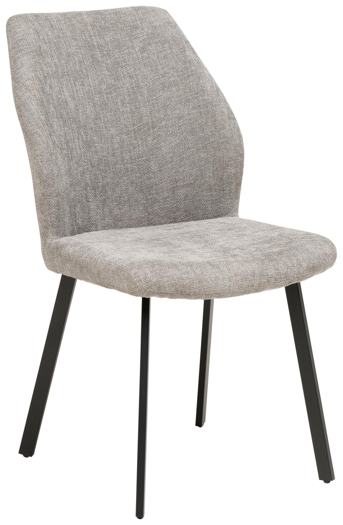 Tischgruppe Perth 5-Teilig Dunkelgrau, B: 140 cm - Dunkelgrau, KONVENTIONELL, Textil/Stein (90/140/76cm) - MID.YOU