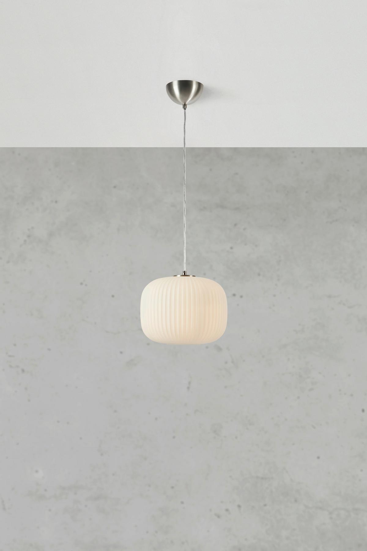 Pendelleuchte Memory-Funktion - Weiß, Design, Glas (25/21cm) - Markslöjd