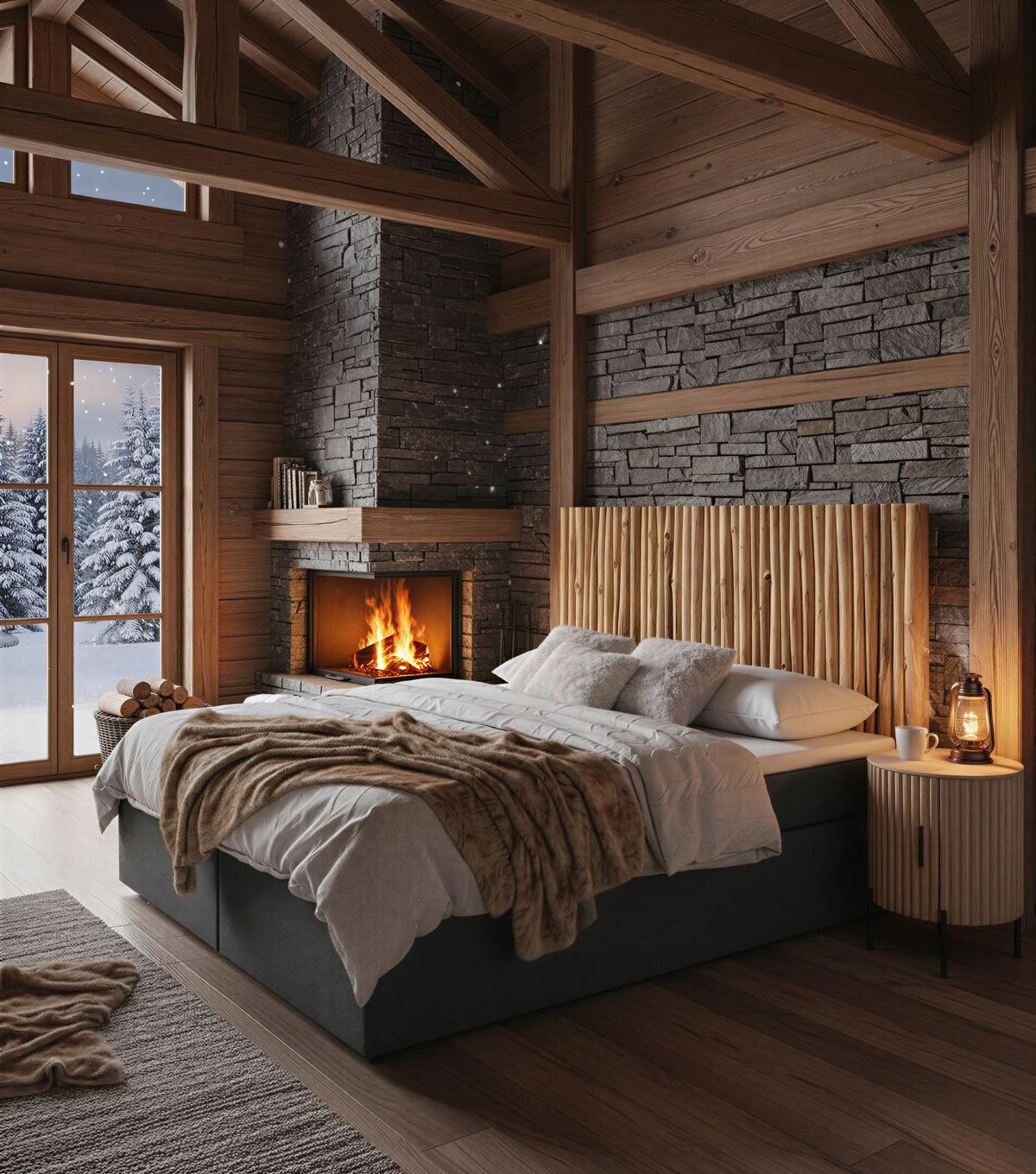 Boxspringbett Naturfarben /Dunkelgrau 180x200cm - Dunkelgrau/Schwarz, Basics, Holz/Textil (180/200cm) - Livetastic