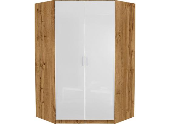 Rohová Skriňa Celle - farby dubu/biela, Moderný, kompozitné drevo (117/197/117cm) Rohová Skriňa Celle - farby dubu/biela, Moderný, kompozitné drevo (117/197/117cm)