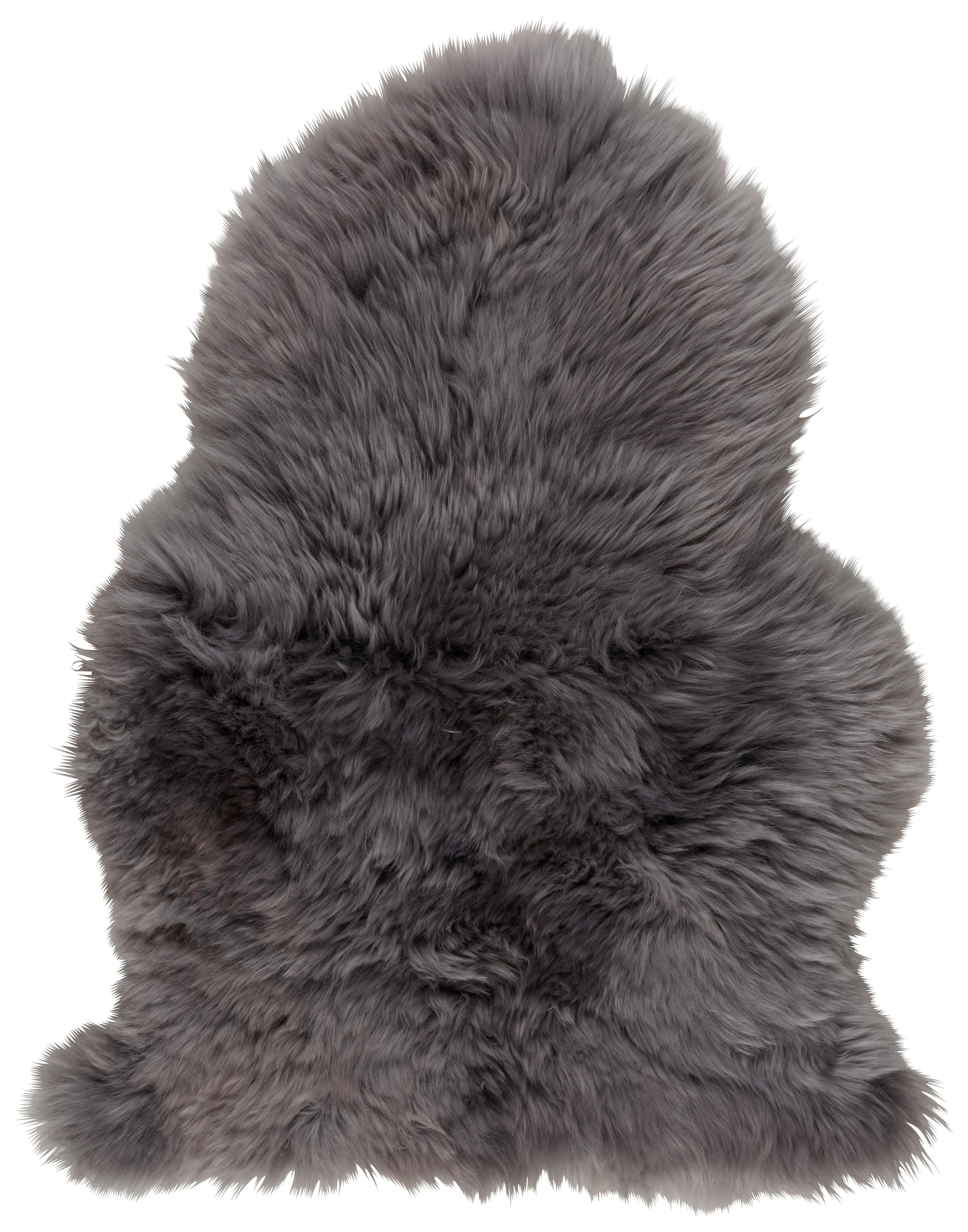 OVČIA KOŽUŠINA Emma, 60/45cm, svetlosivá - svetlosivá, textil (45/60cm) - Modern Living