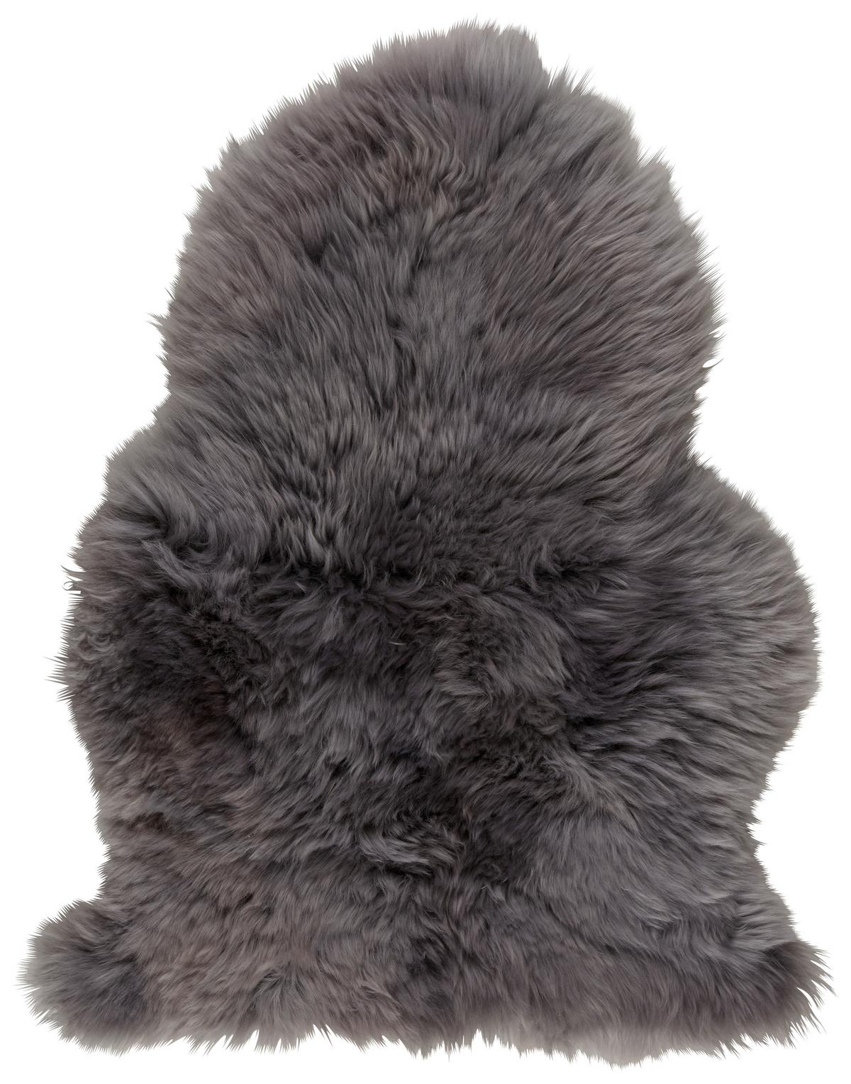 OVČÍ KOŽEŠINA Emma, 60/45cm, sv.šedá - světle šedá, textil (45/60cm) - Modern Living