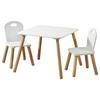 Kindersitzgruppe 3-tlg. Kiefer Weiß - Weiß, MODERN, Holzwerkstoff - Kesper