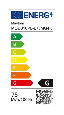 Pendelleuchte Line - Goldfarben, Trend, Kunststoff/Metall (101/66/5,5cm) - MAYTONI
