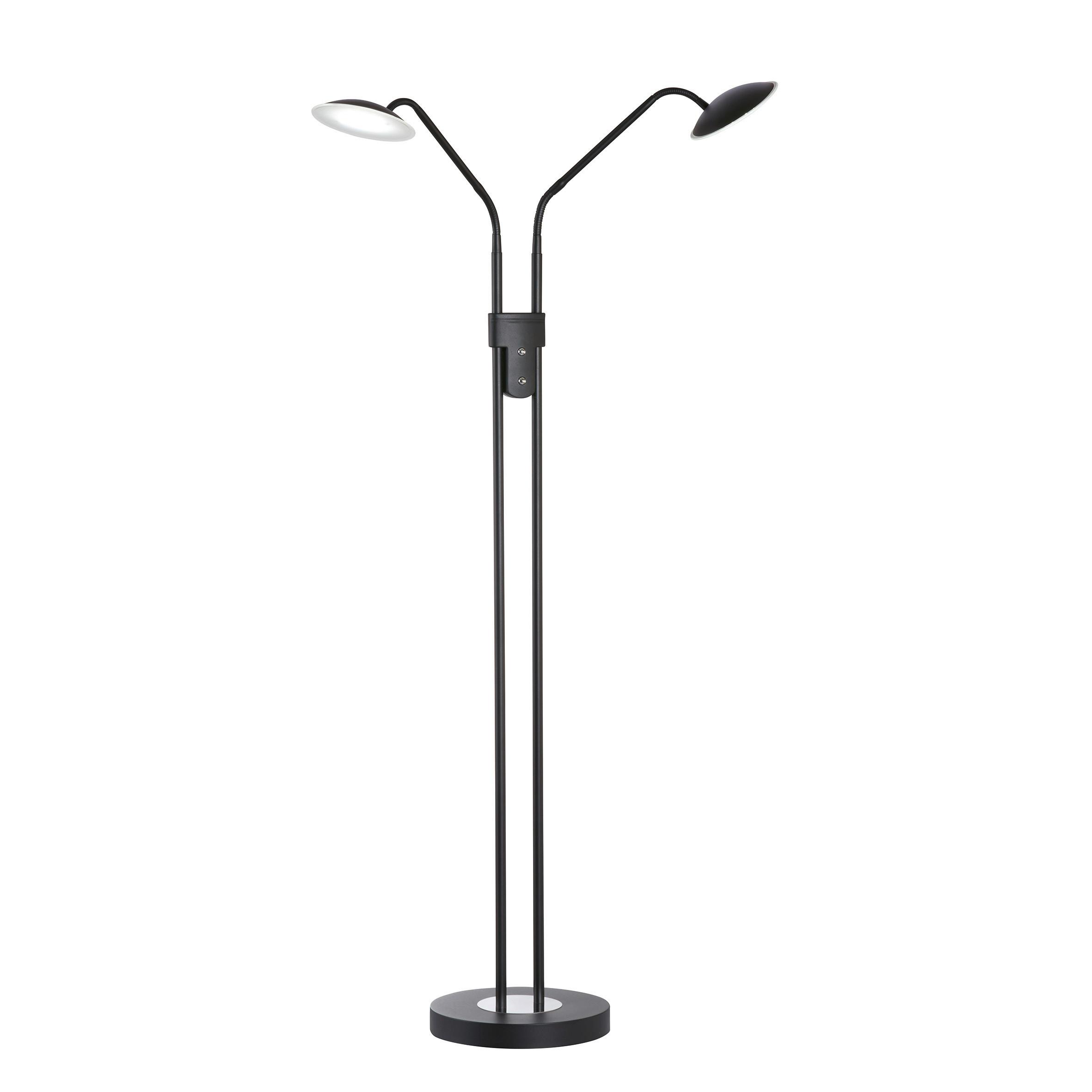 LED-Stehleuchte 40487 Tallri - Schwarz, KONVENTIONELL, Metall (135cm) - Fischer & Honsel