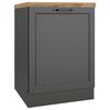 Küchenunterschrank Meran B: 60 cm Grau/Eiche Dekor - Eiche Wotan/Grau, LIFESTYLE, Holzwerkstoff (60/86/60cm) - Held
