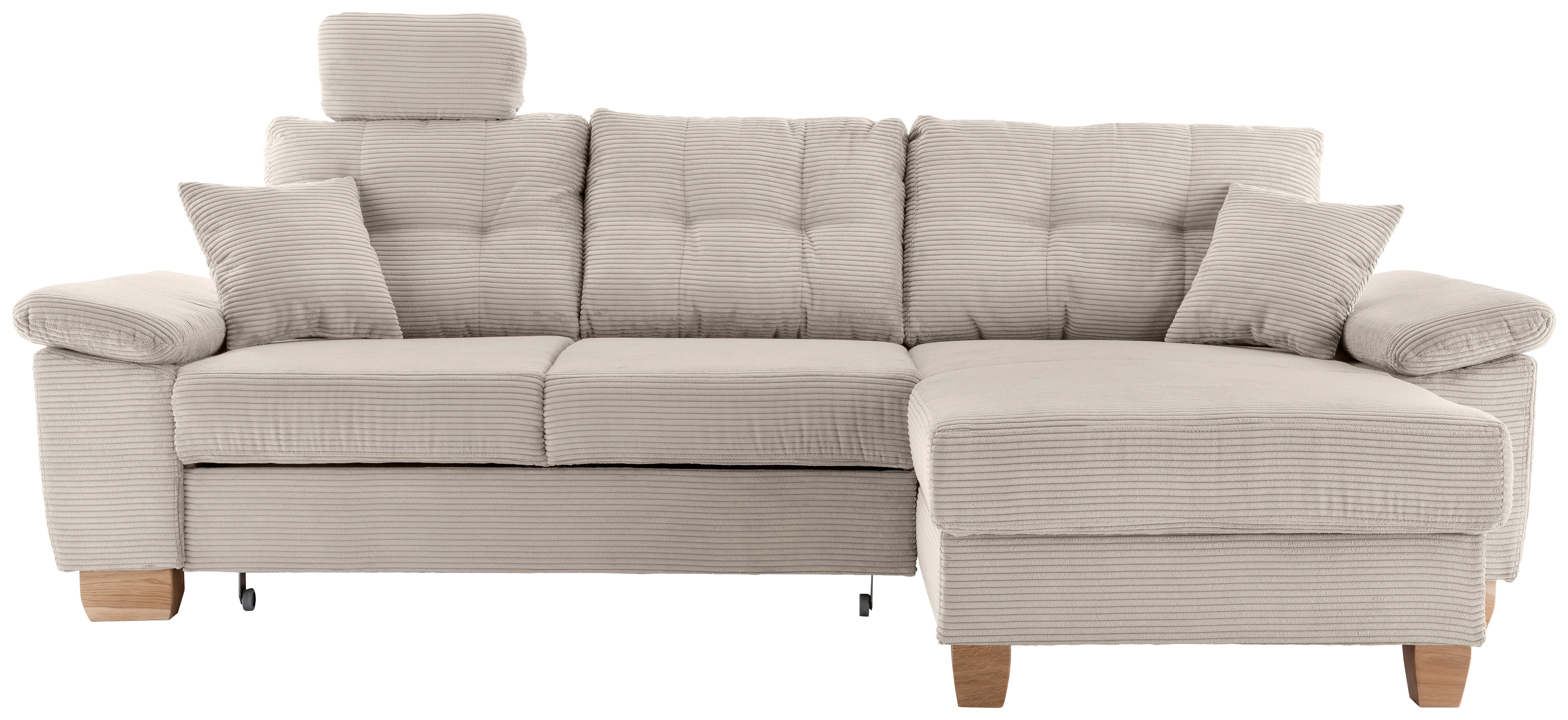 Ecksofa Brizzini, Beige S: 270x176 Cm - Beige/Naturfarben, MODERN, Textil (270/176cm) - Livetastic