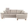 Ecksofa Brizzini, Beige S: 270x176 Cm - Beige/Naturfarben, MODERN, Textil (270/176cm) - Livetastic