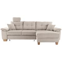 Ecksofa Brizzini, Beige S: 270x176 Cm - Beige/Naturfarben, MODERN, Textil (270/176cm) - Livetastic