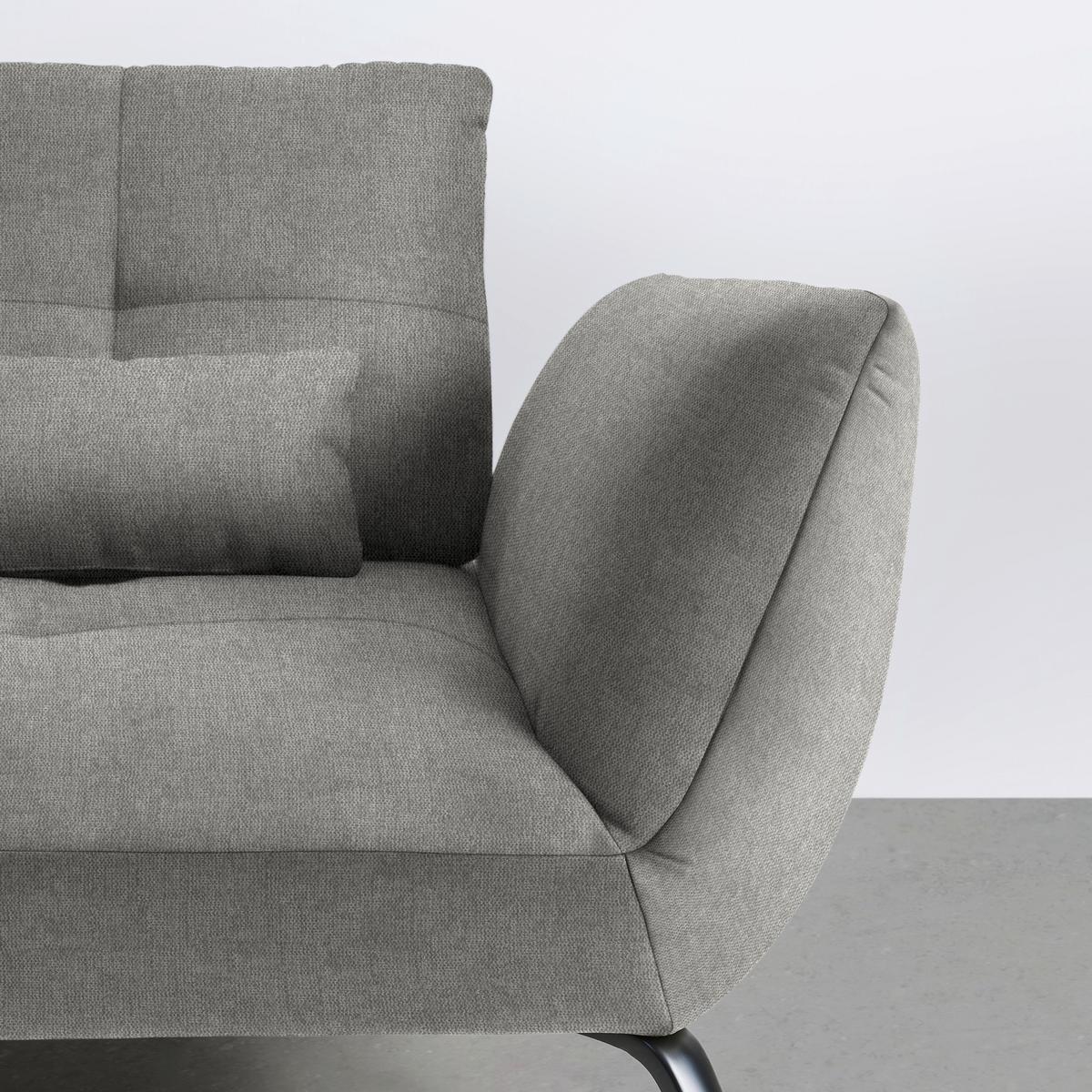 Rohová sedačka TRENDY, ľavá, sivá - čierna/sivá, Modern, kov/kompozitné drevo (250/93/310cm) - Premium Living