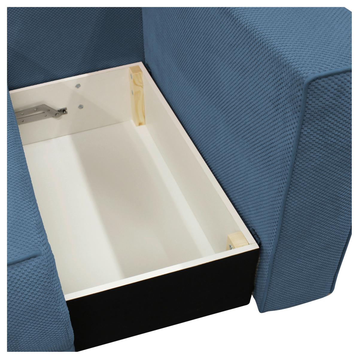 Récamiere Iga Re Blau B: 168 Cm - Blau/Rosa, Design, Textil (168/73/99cm) - MID.YOU