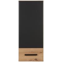 Faliszekrény Calvi - tölgyfa/szürke, Modern, faalapú anyag (30/73/23cm) - Mömax