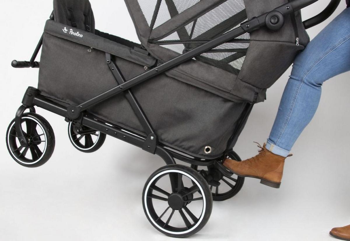 BOLLERWAGEN KLAPPBOLLERWAGEN CRUISER - Anthrazit, Basics, Kunststoff/Metall (118/64/64cm) - Pinolino