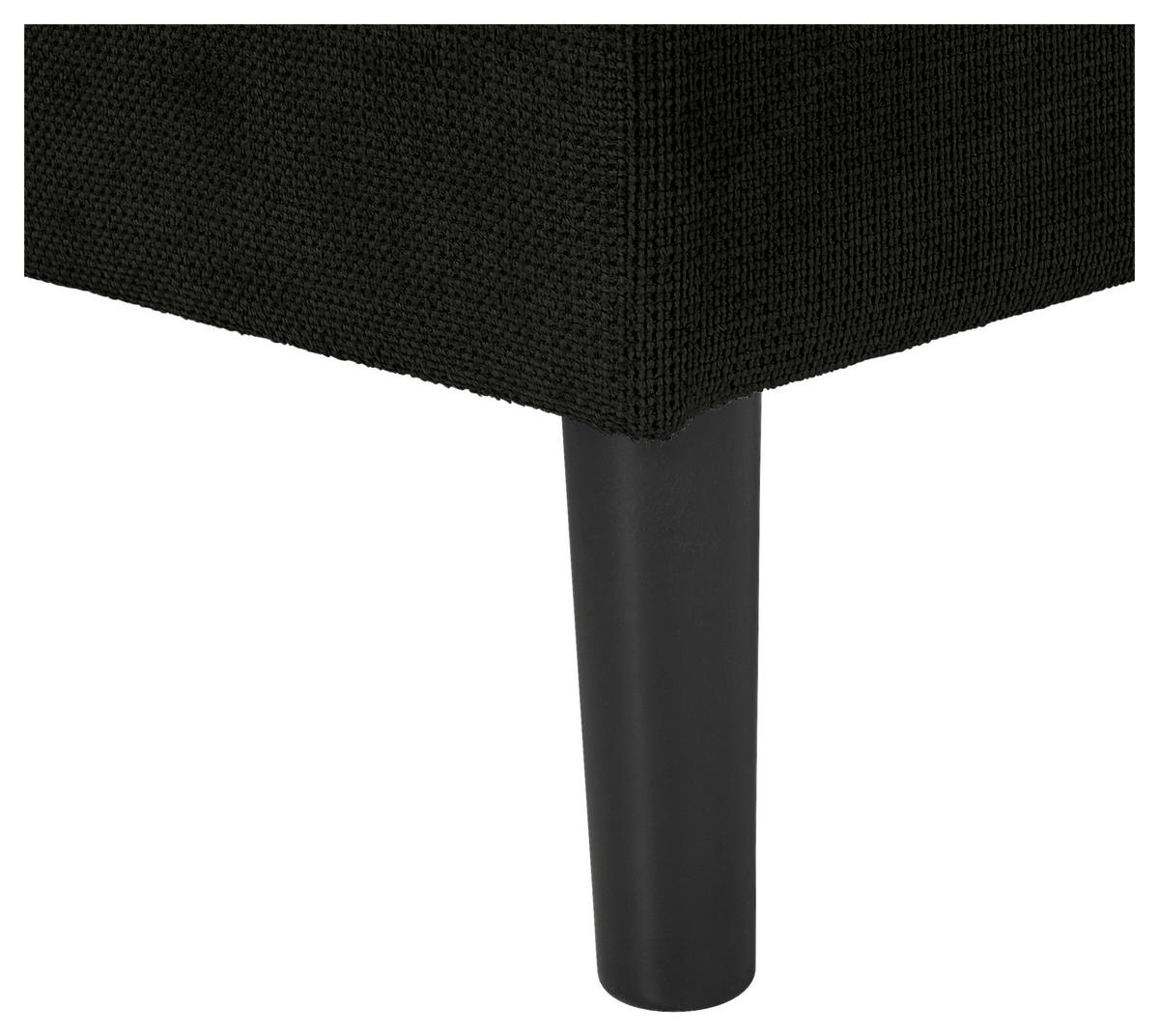 Ecksofa Boston, Schwarz S: 157x231 cm - Schwarz, KONVENTIONELL, Textil (157/231cm) - P & B