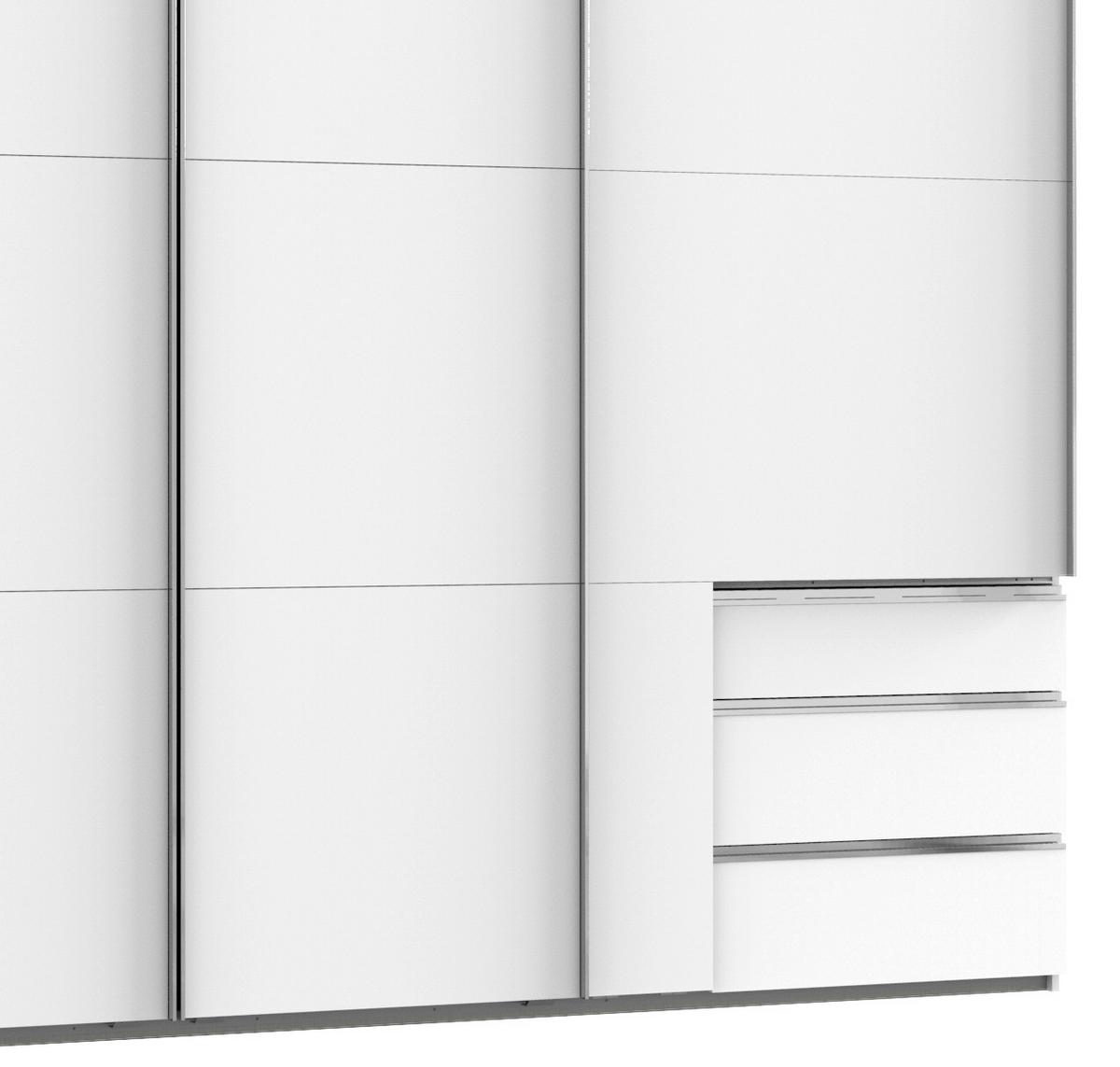 Schwebetürenschrank Mit Laden 350cm Level 36a, Weiß - Weiß, Basics, Holzwerkstoff (350/216/65cm) - MID.YOU