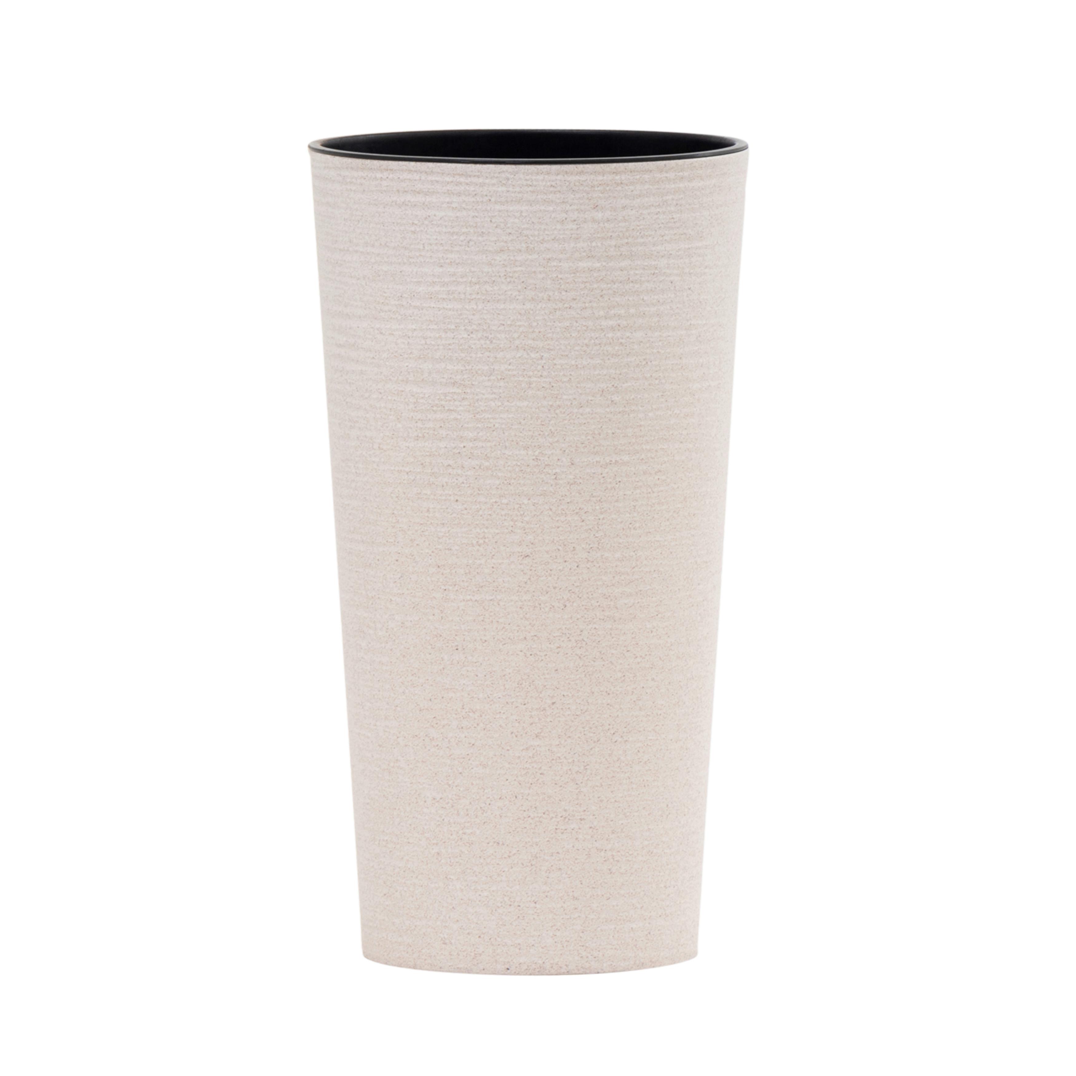 Übertopf-Set Creme D: 25 cm 2-teilig - Creme, Basics, Kunststoff (25/46,5cm) - Siena Garden